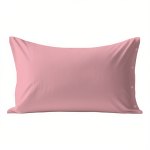 Funda de Almohada 100% Algodón Rosa Tamaño Italiano 50x80cm - Product Image 3