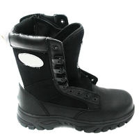 Fabrication en Chine de chaussures de sécurité en cuir étanches à l'eau et au feu Bottes ISO 20345 pour hommes
