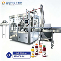 Machine de remplissage automatique de jus en bouteille PET de 500 ml, 6000 BPH, pour usine de boissons