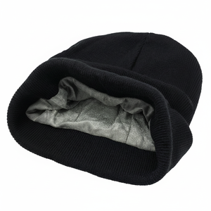 หมวกไหมพรมถักสำหรับผู้ชายหมวกกีฬาผ้าแจ็คการ์ดอบอุ่นสำหรับฤดูหนาวโลโก้ออกแบบได้ตามต้องการ - Product Image 1