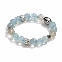 Ensemble de bijoux Hisera en cristal naturel : bracelet, collier, bague, cadeau bouddhiste, fournitures de fabrication de bijoux, perles de cristal en gros, pendentif, breloque