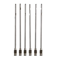 Aiguille d'infusion réutilisable en acier inoxydable pour utérus bovin, avec raccord Luer Lock, certifiée CE, pour diagnostic et injection