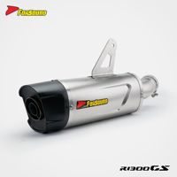 Système d'échappement slip-on en fibre de carbone 3D pour moto Forsound Factory, vente en gros, pour BMW R1250 R1300GS, avec tuyau de liaison performance