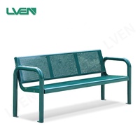 Banc de basket extérieur entièrement en métal sièges de parc banc de stade chaise avec accoudoir pour le public
