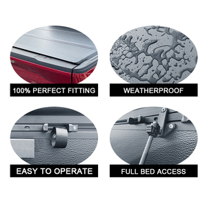 KSCAUTO Couverture de tonneau de <span class=keywords><strong>pick</strong></span>-<span class=keywords><strong>up</strong></span> de lit de camion à profil bas à trois volets pour <span class=keywords><strong>Ford</strong></span> <span class=keywords><strong>F250</strong></span> F-250 F350 F-350 - Product Image 6