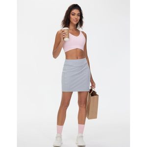 Jupe de sport taille haute pour femme FOXA, mini-jupe crayon en coton et élasthanne tricoté, confortable pour l'entraînement et la détente - Product Image 4