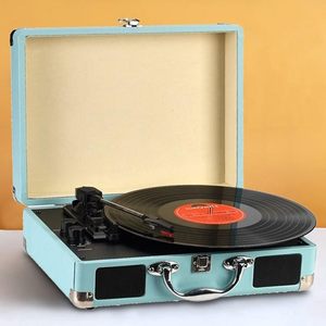 Tocadiscos de Vinilo Portátil de Plástico de Alta Calidad, Tocadiscos Retro Vintage con 3 Velocidades y Altavoces, Tocadiscos Negro - Product Image 2