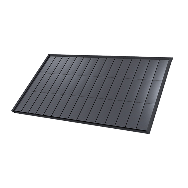 Polycrystalline Silicon Double Glass Solar Roof Tiles & Shingles BIPV 90W Flat Roof Panels JYW-DLB01