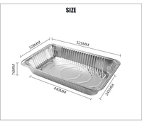Ensemble de plateaux en aluminium pour barbecue, jetables, pour aliments, légumes, contenants, assiettes, bols, plat à pâtisserie