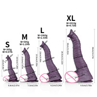 Dildo ultra-long en silicone liquide, simulation trompe d'éléphant, plug anal, dildo animal, dildo éléphant, gros dildo, jouets sexuels