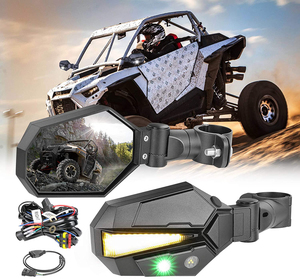 Led UTV offroad Side View ánh sáng gương Kit Side View gương Trắng + Xanh + Vàng chuyển hướng ánh sáng - Product Image 2