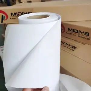 Hochwertige PVC-Vinylfolie matte weiße selbstklebende abnehmbare nachhaltige Kleber glänzend bedruckbares Vinyl