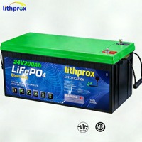 Batterie LiFePO4 à décharge profonde pour stockage domestique 24V 200AH 5KW Grade A 6000 cycles BMS intelligent RS485 Terminal M8 CE RoHS IP67 OEM ODM
