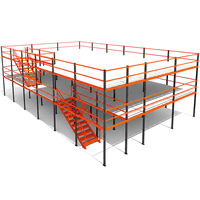 Système de rayonnage multi-niveaux en acier pour entrepôt avec mezzanine, livraison directe d'usine