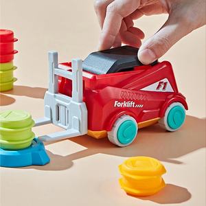 Heftruck Transport Spel Cognitie Balanceren Leren Speelgoed Vorkheftruck Challenge Stapelen & Matching Game Voor Kinderen Vroege Educatieve - Product Image 4