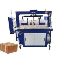 Machine d'emballage semi-automatique électrique pour cartons en papier avec bande PP, moteur, garantie 1 an, pour boissons et textiles