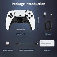 M15 Wireless 4K Game Stick TV Home Joystick Gamepads 20 + simulateurs 30000 + jeux Sortie HD Console de jeu vidéo rétro