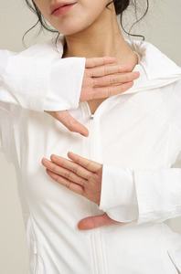 Gabardina Larga de Primavera para Mujer, Estilo Lulu, Ajustada, de Seda Helada, con Protección UV, Refrigerante, Transpirable e Impermeable - Product Image 6