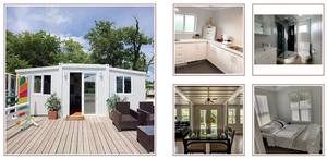 Maison mobile de 20 pieds, 30 pieds, 40 pieds avec énergie solaire, 2 chambres, maison conteneur pliable et extensible, villa préfabriquée de luxe - Product Image 6