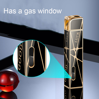 Nouveau logo personnalisé briquet torche briquet bleu flamme cirage briquet gonflable coupe-vent flamme unique