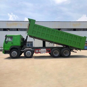 Le fabricant exporte transfrontalier des camions bennes d'ingénierie robustes G6 Green Skin 8x4, camions benne HOWO - Product Image 4
