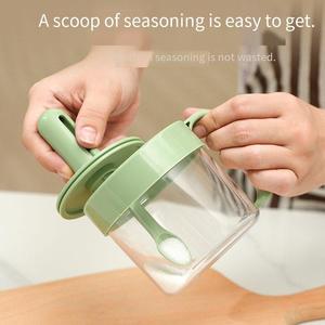 Boîte à assaisonnements télescopique en gros pour la cuisine domestique, avec couvercle-cuillère intégré, pour glutamate monosodique et sel, hermétique - Product Image 5