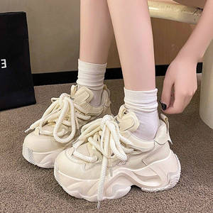 Zapatos Deportivos Casuales de Plataforma para Mujer, a la Moda, Primavera-Otoño 2025, Diseño de Red Pequeña, Súper Populares, Talla 26 - Product Image 1