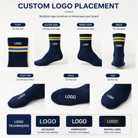 Chaussettes en laine pour hommes sur mesure, vente en gros d'usine, OEM, haute qualité, épaisses, chaudes, douces, antibactériennes, antidérapantes, hiver