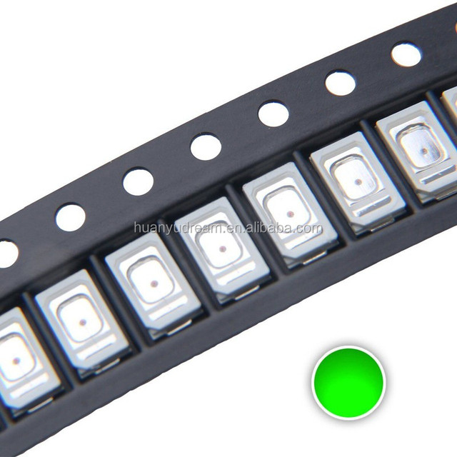 5730 Green LED Chip 0.5W 520-525nm 35-45LM 3.0-3.2V SMD Diode for Decoration Signage and Commercial Lighting