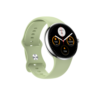 Montre connectée de fitness DF LA24 BT avec bouton rotatif, bracelet, moniteur de fréquence cardiaque, montre de sport intelligente, étanche, écran tactile complet, assistant vocal - Product Image 6