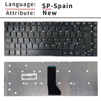 Nuevo teclado para ordenador portátil estadounidense y ruso para Acer Aspire 3830 3830T 3830TG 4755 4755G 4830 E5-411 421 E5-471 ES1-411 511 ES1-431 V3-471