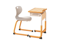 Bureau et chaise d'école