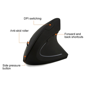 Best Selling Battery Version Wireless <strong>Mouse</strong> Vertical 2.4GHz Optical <strong>Mouse</strong> for <strong>Big</strong> <strong>Hands</strong> LED Backlit for Computer Use - Product Image 3