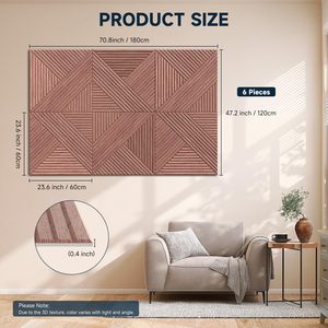 Panel Acústico Impreso con UV, Efecto 3D, Textura de Mármol, Fibra PET, Panel Reductor de Sonido, Diseño Moderno para Cine en Casa, Sala de Reuniones - Product Image 2