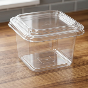 Crystal-clear <b>PET</b> <b>PET</b> SQ Container, 32 OZ / 940 ML Capacity, 115×115 Range - Wholesale <b>PET</b> SQ Containers for deli meal prep, sal - Product Image 3