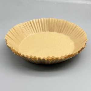 Forros de Papel Desechables para Hornear, Redondos, Marrones, Sin Recubrimiento, de Pulpa de Madera Virgen de Grado Alimenticio, Compatibles con Freidoras de Aire - Product Image 5