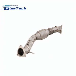 Downpipe à haut débit FlowTech 200 cellules pour Land Rover Range Rover Evoque 2.0T SS304 1,5 mm d'épaisseur, montage direct professionnel - Product Image 4