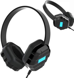 Casque audio supra-auriculaire Gumdrop DropTech B1 pour les élèves et les enseignants des écoles du primaire au secondaire, testé contre les chutes, robuste et fiable, noir - Product Image 1