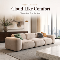 Le nouveau canapé d'angle moderne et minimaliste pour salon, canapé de luxe en tissu, canapé design de style maison