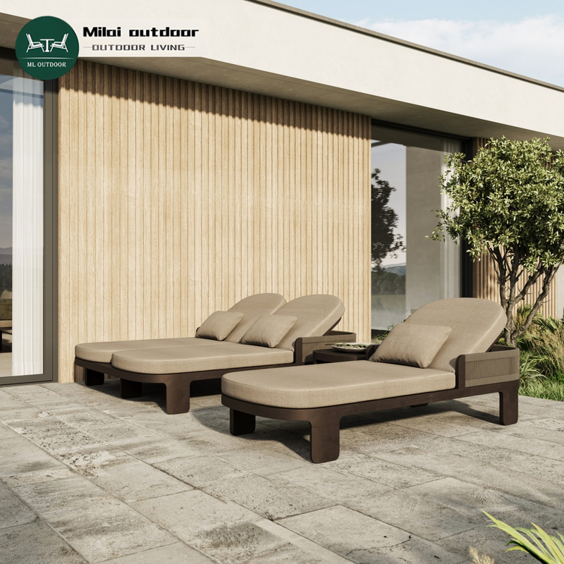 Luxury Courtyard Sun Lounger Chair Outdoor