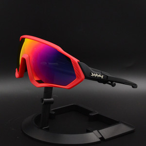 Venta al por mayor correr al aire libre polarizado ciclismo gafas a prueba de viento deportes montar gafas con cinco <span class=keywords><strong>lentes</strong></span> - Product Image 5