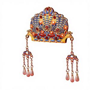 Adesivo per Frigorifero in Lega Stile Corona <span class=keywords><strong>di</strong></span> Fenice, Segnalibro, Ciondolo, Sacchetto Profumato, <span class=keywords><strong>Artigianato</strong></span> Creativo Yushou, Confezione Regalo Made in China - Product Image 1