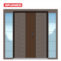 Puerta de Entrada Pivotante de Seguridad Interior/Exterior de Aluminio Moderno con Protección Contra Incendios de 3 Horas para Apartamentos, Casas y Pasillos