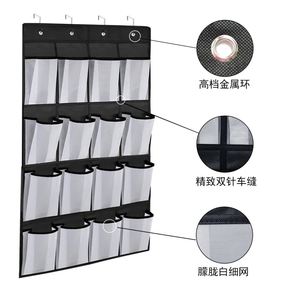 16 Grid Non-woven Hanging Bag <b>Shoes</b> Behind the Door Buggy Bag Outdoor Camping Tent Small Items Hanging <b>Storage</b> Bag - Product Image 2
