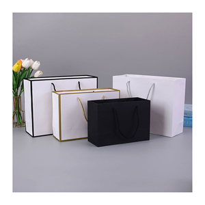 Borsa regalo per lo Shopping stampata personalizzata per l'imballaggio con Logo/negozio al dettaglio di piccole imprese sacchetti di carta di lusso in cartone - Product Image 1