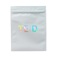 Hologramme à l'intérieur des sacs d'emballage en plastique refermables à 3 côtés brillants à surface mate