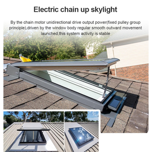 Lucernario in Alluminio Impermeabile e Ventilato OUNA <span class=keywords><strong>per</strong></span> Sottotetto e Mansarda con Sistema di Apertura Elettrico e Ottima Tenuta - Product Image 6