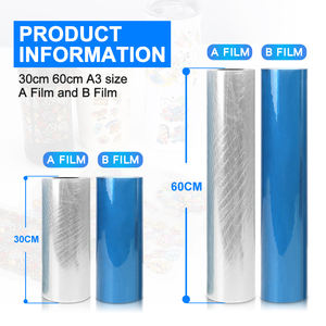 Película UV DTF <span class=keywords><strong>AB</strong></span> de alta adherencia A3 A4 <span class=keywords><strong>A2</strong></span> 30cm 60cm Material PET Etiqueta de transferencia UV Película <span class=keywords><strong>AB</strong></span> Película UV DTF Película - Product Image 2