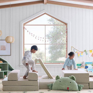 Coussins de canapé pour enfants en mousse haute densité, ensemble de 10 pièces, combinaison créative DIY pour chambre d'enfant - Product Image 3