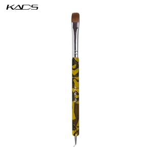 Pincel de Acrílico Kolinsky con Logotipo Personalizado, Pincel Profesional para Manicura Francesa, Pincel de Doble Cabeza para Arte de Uñas, Bolígrafo para Decoración de Uñas - Product Image 1